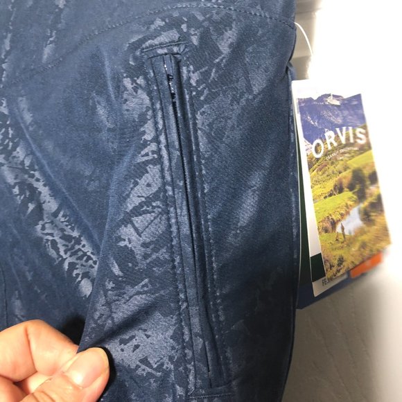 Orvis Travel comfy blue stretch Skort, NWT, L - Picture 4 of 14